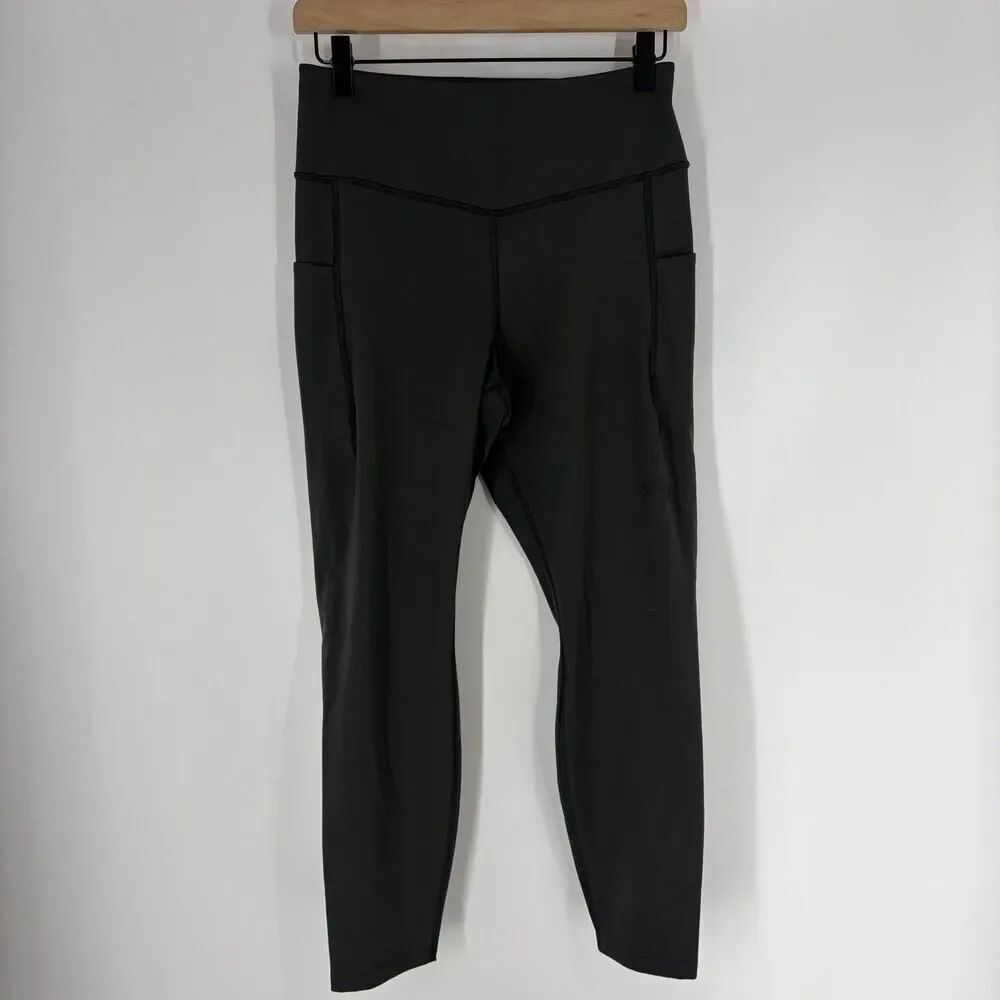 North Face Leggings Size XL Womens Asphalt Gray Midline High Rise Pocket 7/8